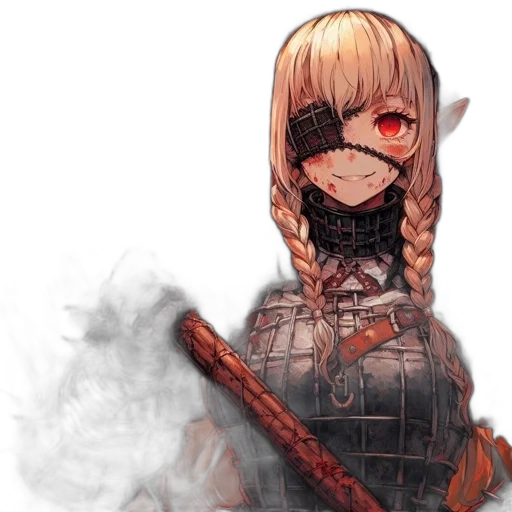mask, weapon, sword, staff, fantasy art, pixel art, anime, concept art transparent PNG cut-out