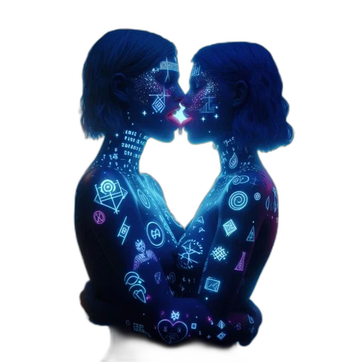 robot, pixel art, cyberpunk, concept art, vaporwave, neon lights, blue, two transparent PNG cut-out