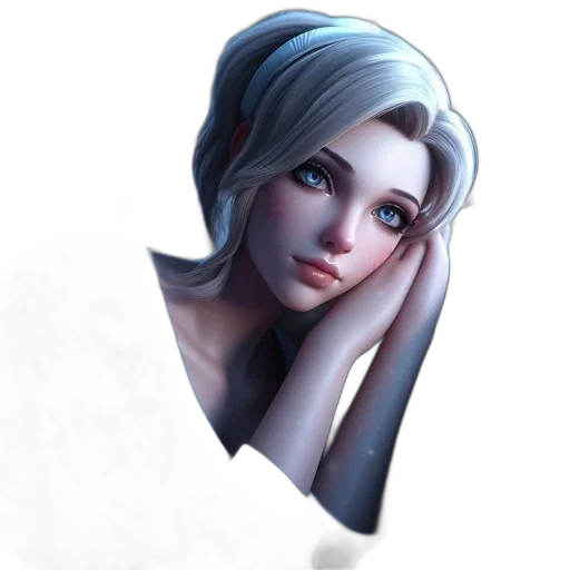 face, staff, mask, crown, fantasy art, concept art, photorealistic, 3d render transparent PNG cut-out