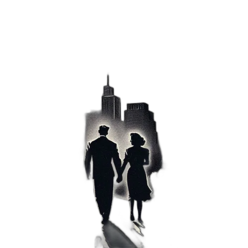 umbrella, comic book art, concept art, pixel art, photorealistic, city street, fog, night transparent PNG cut-out