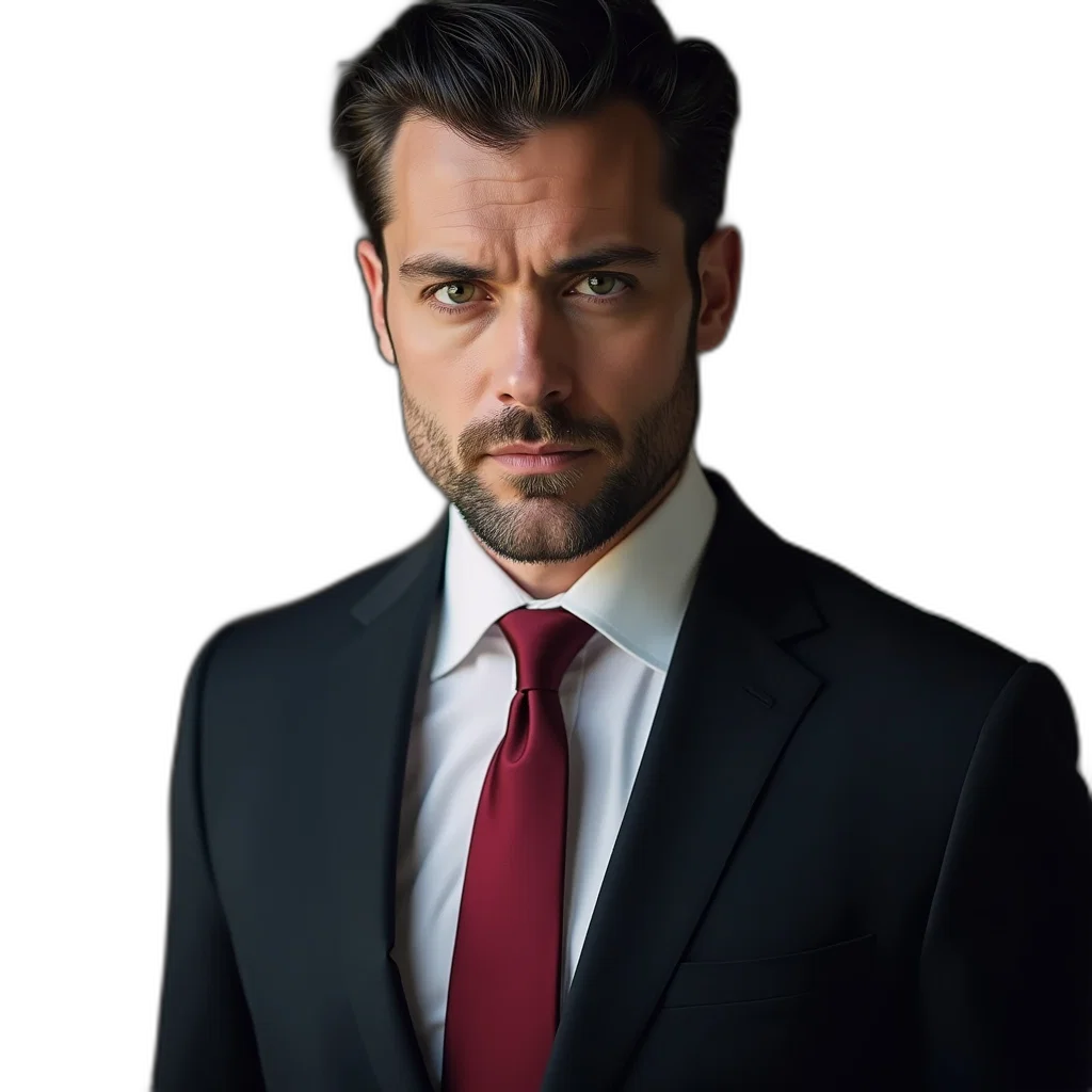 face, jacket, staff, photorealistic, concept art, fantasy art, cartoon, close-up transparent PNG cut-out