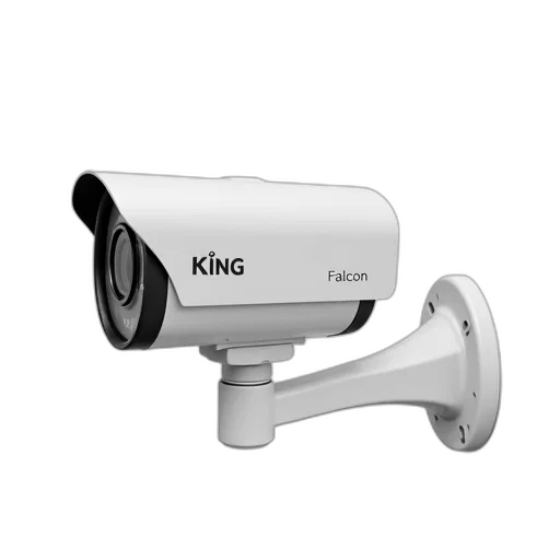3d render, white, security, camera, brand, name, king, model transparent PNG cut-out