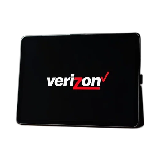 tablet, displaying, verizon, logo, screen transparent PNG cut-out