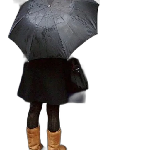 umbrella, dress, jacket, hat, photorealistic, 3d render, concept art, cartoon transparent PNG cut-out