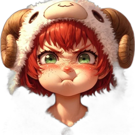 face, staff, creature, animal, pixel art, anime, fantasy art, concept art transparent PNG cut-out