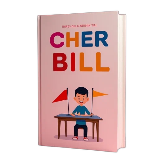 book, cover, title, cher, bill, stylized, letters, featuring transparent PNG cut-out