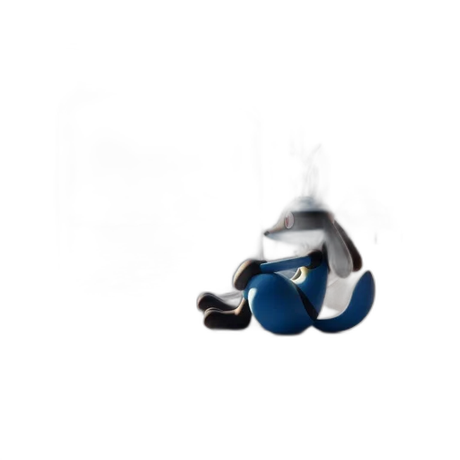robot, mask, staff, hat, 3d render, concept art, fog, outer space transparent PNG cut-out