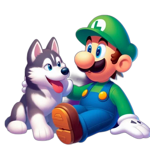 animal, pixel art, 3d render, concept art, photorealistic, monochrome, two, characters transparent PNG cut-out