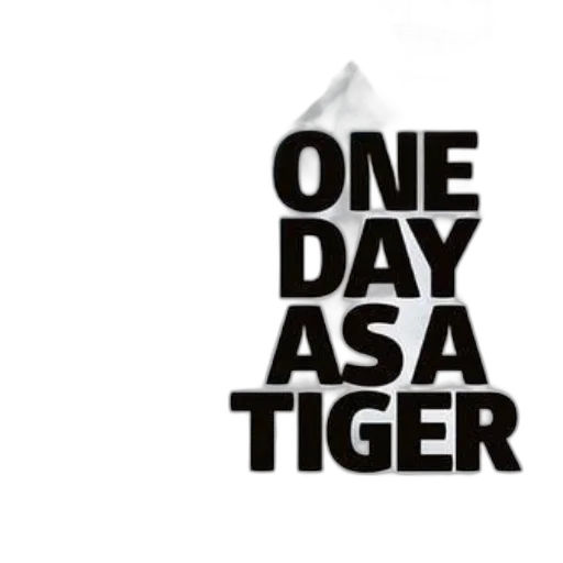cover, one, day, tiger, features, mountainous, landscape, bold transparent PNG cut-out