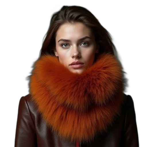 jacket, hair, jewelry, hat, photorealistic, red, colorful, model transparent PNG cut-out