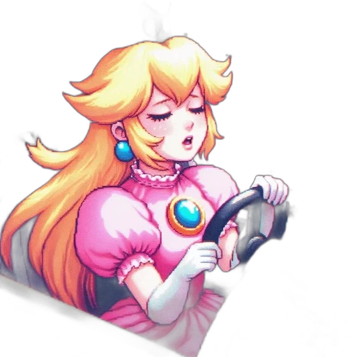 weapon, staff, dress, crown, vaporwave, pixel art, concept art, watercolor transparent PNG cut-out