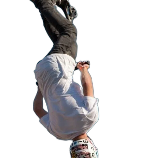 staff, person, wearing, white, shirt, black, pants, performs transparent PNG cut-out