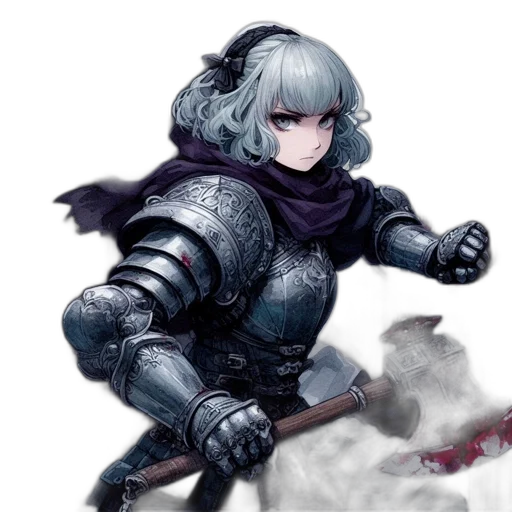 sword, weapon, dragon, fantasy art, concept art, pixel art, anime, monochrome transparent PNG cut-out