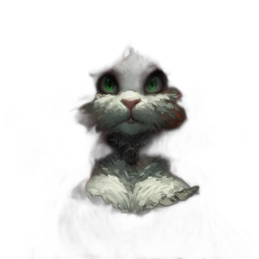 creature, animal, staff, face, fantasy art, concept art, photorealistic, oil painting transparent PNG cut-out