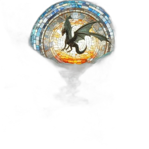 jewelry, dragon, crown, fantasy art, 3d render, concept art, photorealistic, stained transparent PNG cut-out