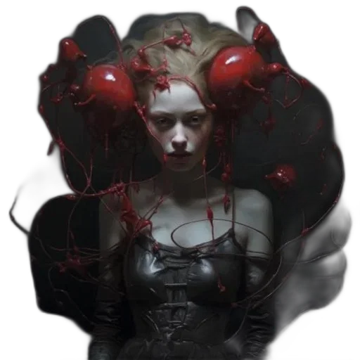 crown, mask, face, robot, concept art, fantasy art, photorealistic, cyberpunk transparent PNG cut-out