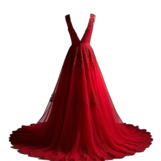 dress, crown, jewelry, 3d render transparent PNG cut-out