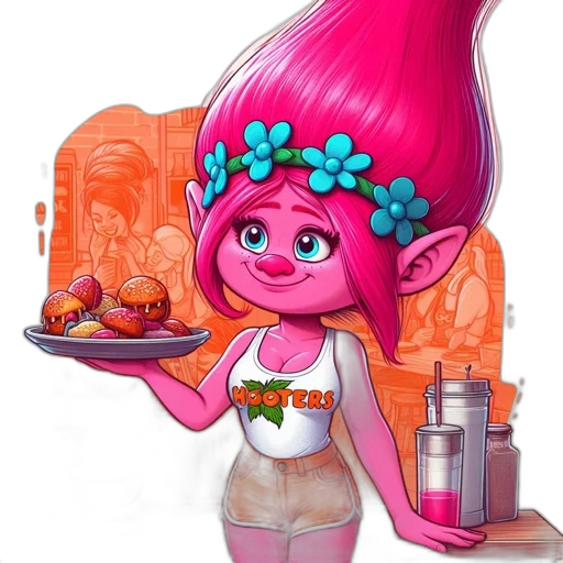 food, creature, concept art, fantasy art, photorealistic, 3d render, illustrated, troll transparent PNG cut-out