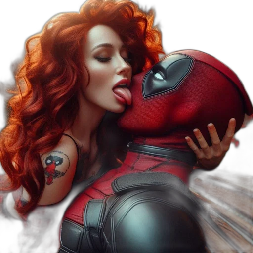 comic book art, concept art, fantasy art, photorealistic, red, two, individuals, sit transparent PNG cut-out