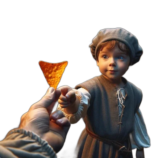 food, staff, umbrella, weapon, 3d render, concept art, photorealistic, oil painting transparent PNG cut-out