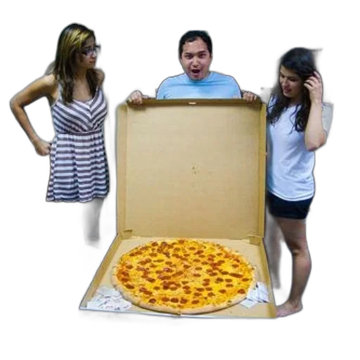 food, 3d render, fire, large, pizza, open, box, being transparent PNG cut-out