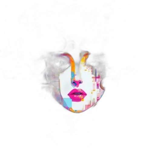 mask, face, crown, creature, watercolor, photorealistic, pixel art, 3d render transparent PNG cut-out
