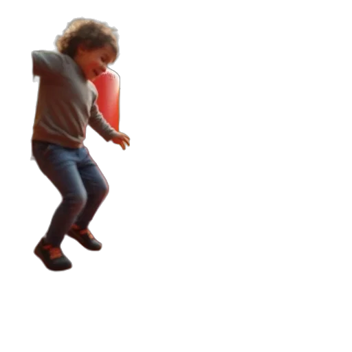 shoes, 3d render, kids, playing transparent PNG cut-out