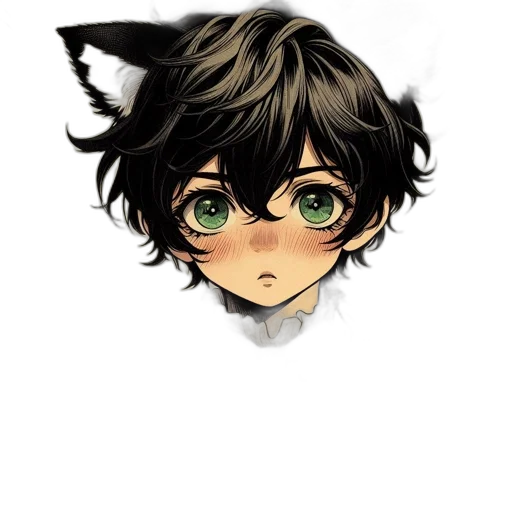 mask, face, animal, staff, anime, pixel art, fantasy art, cartoon transparent PNG cut-out