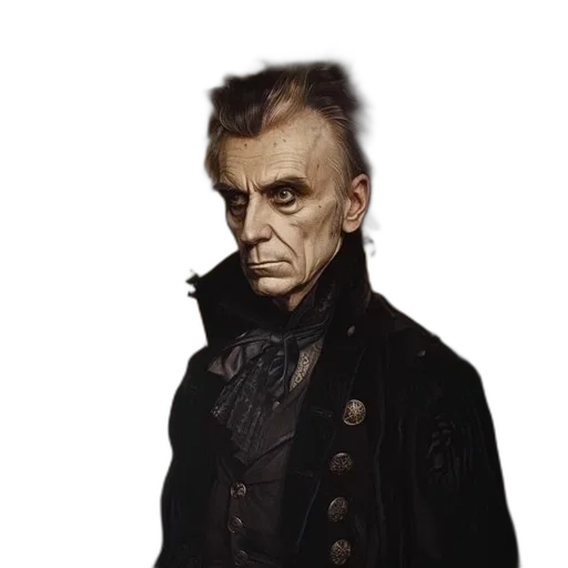 face, jacket, staff, mask, photorealistic, concept art, fantasy art, comic book art transparent PNG cut-out