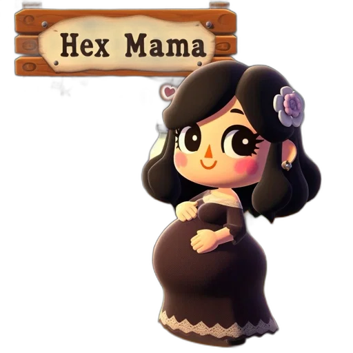hat, pixel art, concept art, fantasy art, 3d render, animated, female, character transparent PNG cut-out