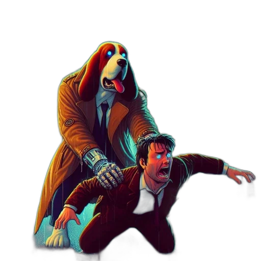 creature, jacket, animal, mask, concept art, pixel art, comic book art, fantasy art transparent PNG cut-out