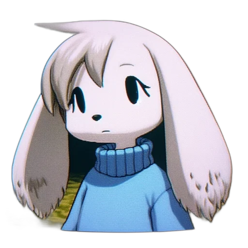 animal, hair, jacket, creature, anime, pixel art, cartoon, concept art transparent PNG cut-out