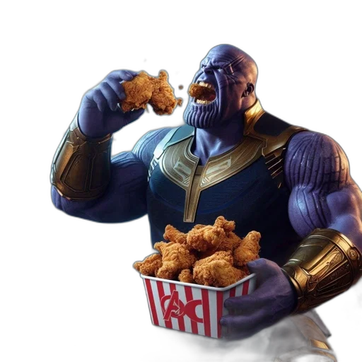 food, weapon, animal, concept art, comic book art, 3d render, pixel art, thanos transparent PNG cut-out