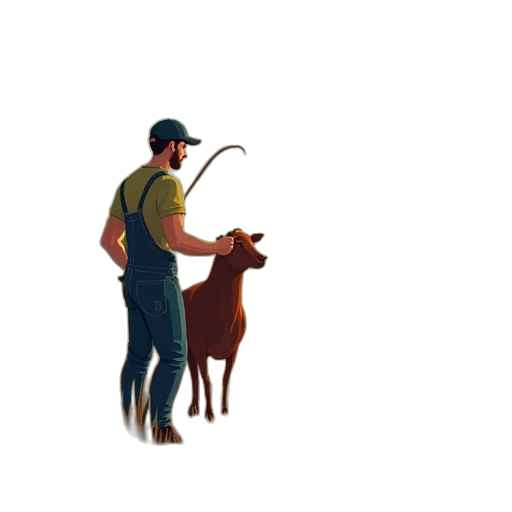 animal, staff, creature, hat transparent PNG cut-out