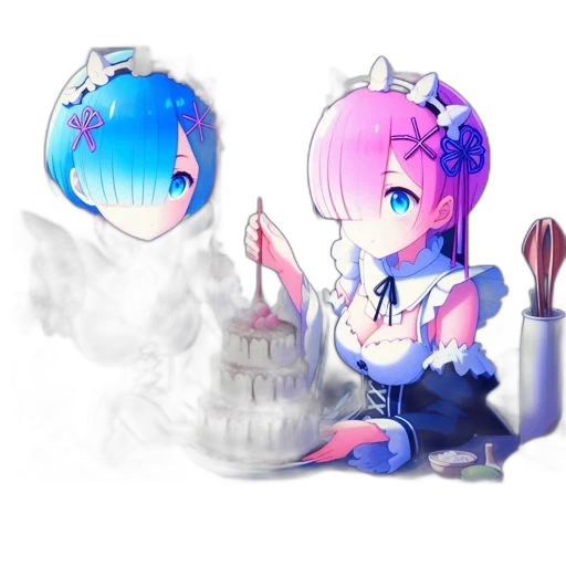 food, robot, dress, crown, 3d render, pixel art, concept art, anime transparent PNG cut-out
