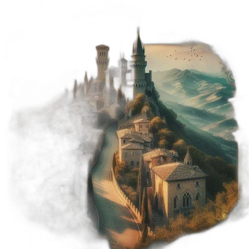crown, fantasy art, concept art, photorealistic, watercolor, fog, underwater, beach transparent PNG cut-out