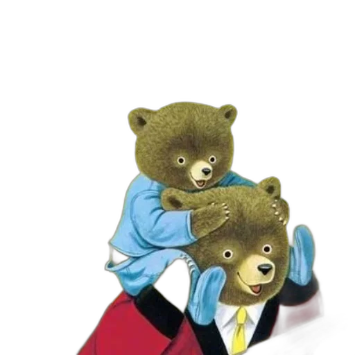 concept art, 3d render, richard, scarry, good, night, little, bear transparent PNG cut-out