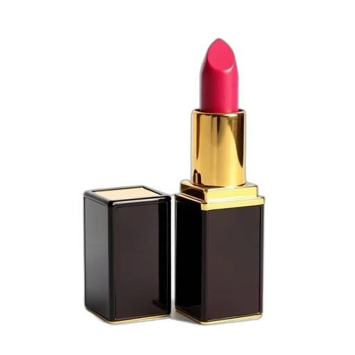 jewelry, 3d render, photorealistic, tom, ford, lipstick, black, gold transparent PNG cut-out