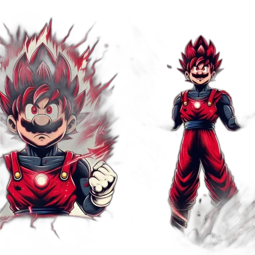 mask, concept art, comic book art, anime, pixel art, fire, red, dark transparent PNG cut-out