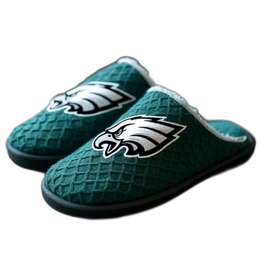 shoes, women, philadelphia, eagles, dotted, jersey, slippers transparent PNG cut-out