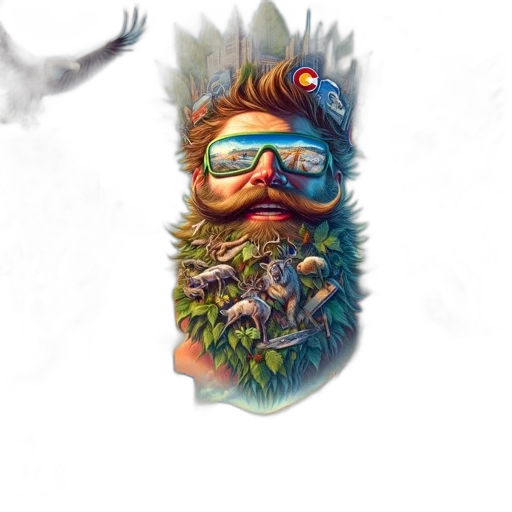 mask, face, creature, animal, concept art, fantasy art, pixel art, photorealistic transparent PNG cut-out