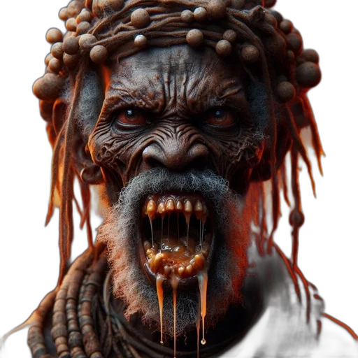 creature, face, mask, animal, photorealistic, concept art, fantasy art, 3d render transparent PNG cut-out