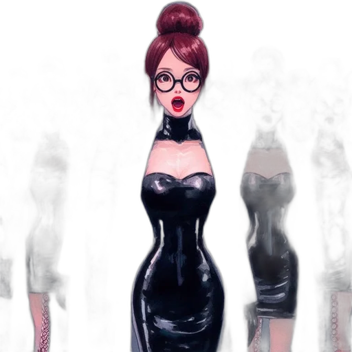 dress, concept art, cartoon, 3d render, photorealistic, synchronized, lineup, identical transparent PNG cut-out