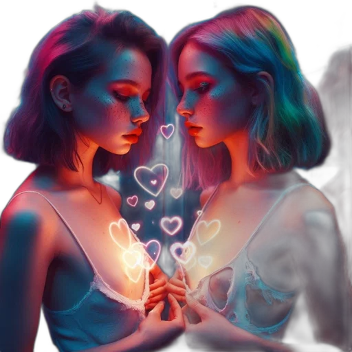 jewelry, dress, concept art, fantasy art, photorealistic, oil painting, neon lights, fire transparent PNG cut-out