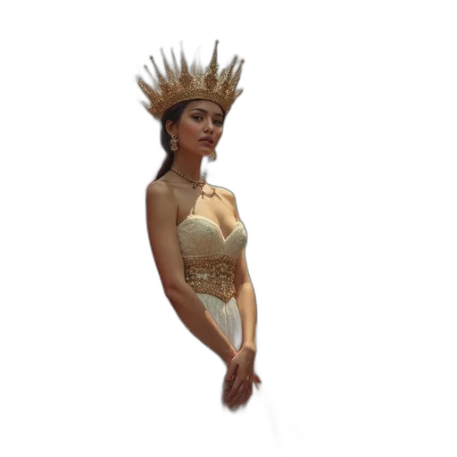 crown, staff, jewelry, dress transparent PNG cut-out