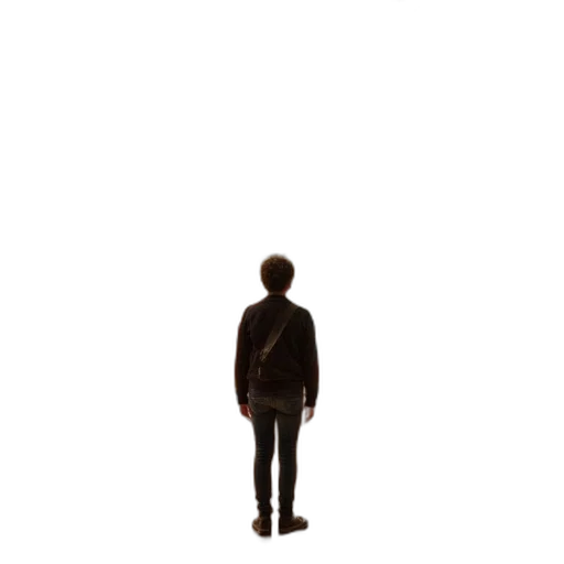 jacket, robot, creature, staff, pixel art, concept art, 3d render, photorealistic transparent PNG cut-out