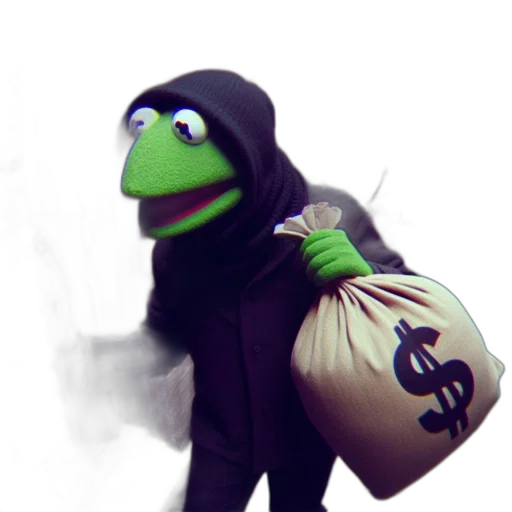 jacket, concept art, 3d render, cartoon, photorealistic, kermit-like, figure, dressed transparent PNG cut-out