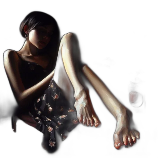 dress, shoes, mask, jewelry, photorealistic, concept art, fantasy art, oil painting transparent PNG cut-out