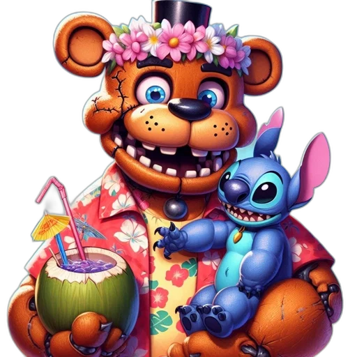concept art, pixel art, 3d render, fantasy art, two, animated, characters, relax transparent PNG cut-out