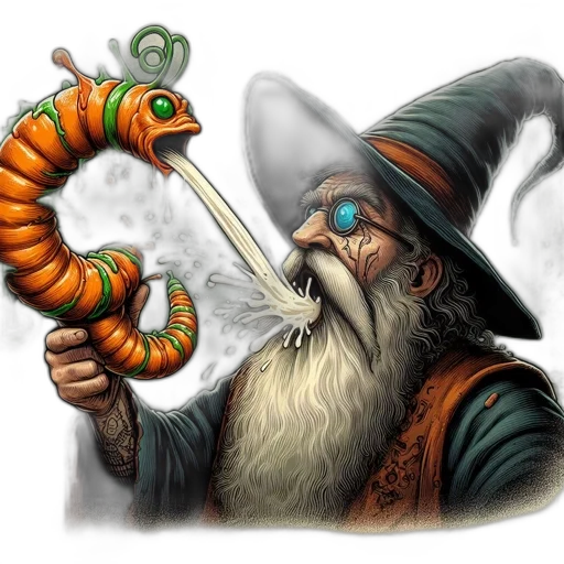 dragon, staff, weapon, hat, fantasy art, concept art, photorealistic, fire transparent PNG cut-out